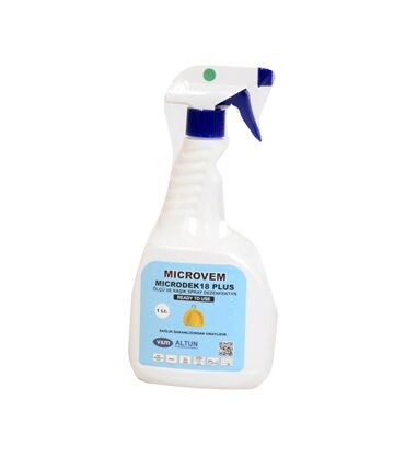 MİCROVEM  MİCRODEK 18 PLUS ÖLÇÜ VE KAŞIK SPRAY DEZENFEKTANI