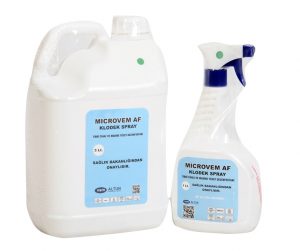 MİCROVEM KLODEK SPRAY TIBBİ CİHAZ YÜZEY DEZENFEKTANI